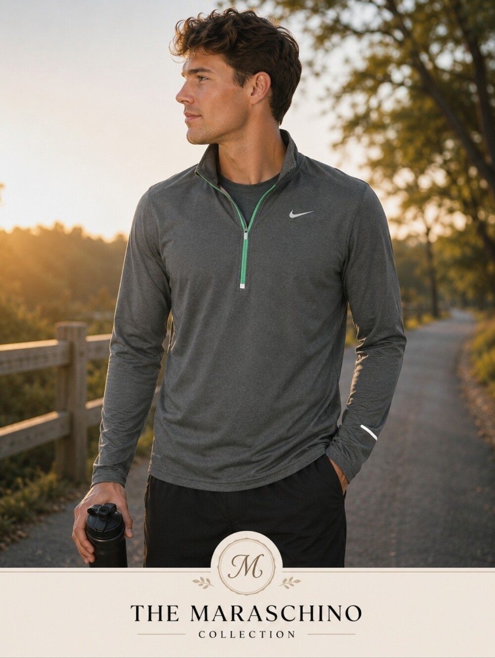 Nike Element Dri-FIT 1/2 Zip Athletic Running Top | Men’s M